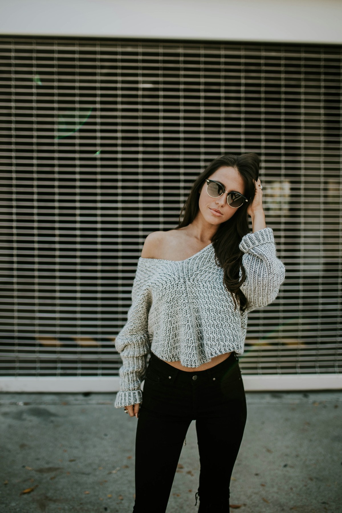 Off-Shoulder Cashmere Knit